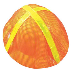 Occunomix Full Brim Hard Hat Cover,Polyester Mesh V896-FBO