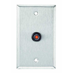 Alarm Controls Wall Plate,Single Gang,Stainless Steel RP-44