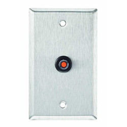 Alarm Controls Wall Plate,Single Gang,Stainless Steel  RP-44