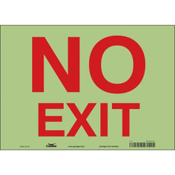 Condor Safety Sign,10 in x 14 in,Glow Vinyl 480H30