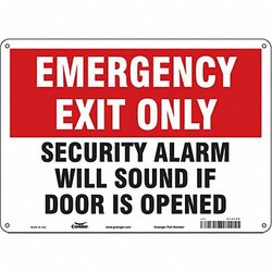 Condor Safety Sign,10 in x 14 in,Aluminum 473F28