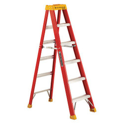 Louisville Stepladder,Fg,6 ft.,300 lb. L-3016-06