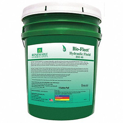 Renewable Lubricants Biodegradable Hydraulic Oil,5 Gal,ISO 46  80834