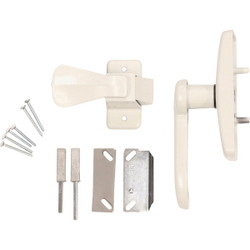 Larson Georgian White Lever Storm Door Latch CH3010301