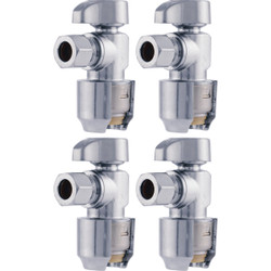 SHARKBITE 4pk 1/2x3/8 Angle Stop UR23036A4