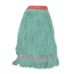 Tough Guy Wet Mop,Green,Cotton  1TYU3