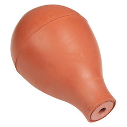 Heathrow Scientific Bulb,Rubber,60mL Cap.,80mm H,2.13" dia. HS20630D