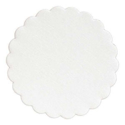 Hoffmaster Coaster,4 in Dia,Paper,White,PK1000 876082