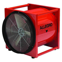Allegro Industries Confined Space Fan,Orange,18" W 9515