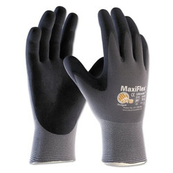 MaxiFlex Ultimate Nitrile Coated Micro-Foam Grip Gloves, 2X-Large, Black/Gray