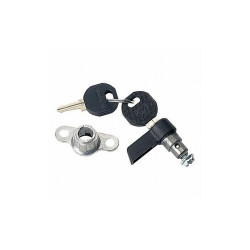 Nvent Hoffman Knob Latch,Wing,Die Cast,Black,Type 12 LLKWK