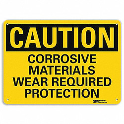 Lyle Caution Sign,10 in x 14 in,Plastic U4-1160-NP_14X10