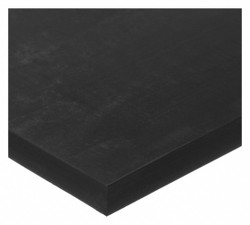 Sim Supply Vinyl Sheet,70A,12"x12"x0.25",Black  BULK-RS-PVC70-8