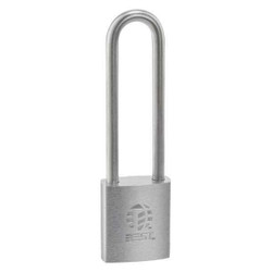 Best Padlock, 7/8 in,Rectangle,Silver 21B782L