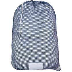 Sim Supply Mesh Laundry Bag,Blue,Spring Lock,PK12  MP245511