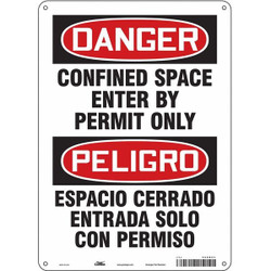 Condor Safety Sign,14 inx10 in,Aluminum 465K61