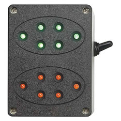 Ideal Warehouse Innovations Traffic Light,Plastic,Black,2 1/2" W 60-5412-U