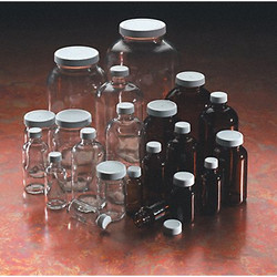 Wheaton Bottle,178 mm H,Amber,99 mm Dia,PK12 W216950