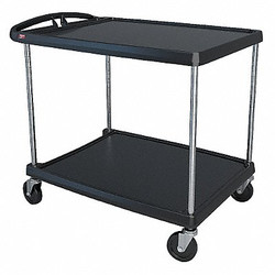 Metro Utility Cart,400 lb. Load Cap.,2 Shelves  MY2636-24BL