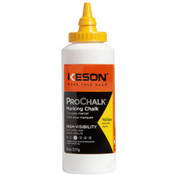 Keson Marking Chalk Refill,Yellow,8 Oz 8Y
