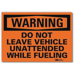 Lyle Warning Sign,5 in x 7 in,Rflct Sheeting U6-1060-RD_7X5