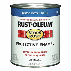 Rust-Oleum Enamel Paint,Royal Blue,Solvent 7727502