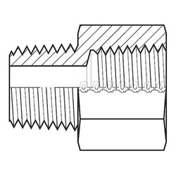 Adaptall Hose Adapter,1/8",BSPT,1/8",NPT 9042-0202