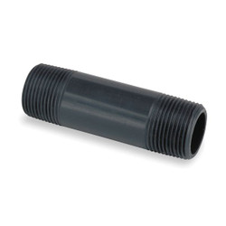 Manufacturer Varies Nipple,PVC,4 x 8 In,Schedule 80,Gray 861-427