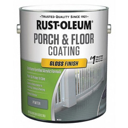 Rust-Oleum Floor Coating,Pewter,1 gal,Can  320474