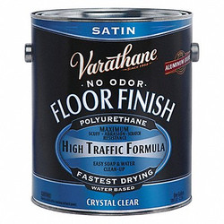 Varathane Floor Finish,Crystal Clear,Satin,1 gal. 230231