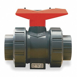 Gf Piping Systems Poly Ball Valve,Union,Socket/FNPT,2" 167546327