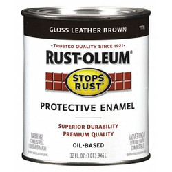 Rust-Oleum Enamel Paint,Leather Brown,Solvent 7775502