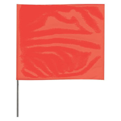 Manufacturer Varies Marking Flag,18", Glo Red,PVC,PK100 2318RG-200
