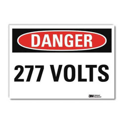 Lyle Danger Sign,7inx10in,Reflective Sheeting U3-1074-RD_10X7