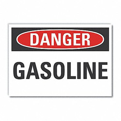 Lyle Gasoline Danger Lbl,10inx14in,Polyester LCU4-0313-ND_14X10
