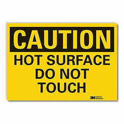 Lyle Hot Surface Caution Rflctv Label,10x14in LCU3-0290-RD_14x10