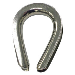 Crosby Wire Rope Thimble,5/16 in Rope dia.,SS 1037988