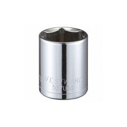 Westward Socket, Steel, Chrome, 26 mm 53YU38