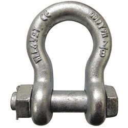 Sim Supply Anchor Shackle,17,000 lb,Carbon Steel  55AY31