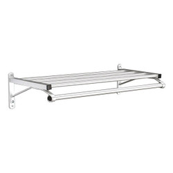 Glaro Wall-Mount Garment Rod,36 in W 501-36SA