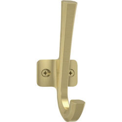 National Hardware 4-5/16 In. Brushed Gold Powell Angled Hook N337-914