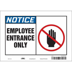 Condor Safety Sign,7 in x 10 in,Vinyl 472F33