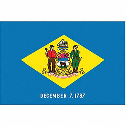 Nylglo Delaware State Flag,3x5 Ft 140860