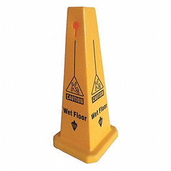 Tough Guy Safety Cone,Yellow,Polypropylene,26 in H 6VKR5