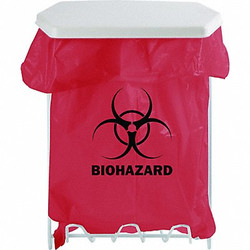 Bowman Dispensers Biohazard Bag Holder,12-3/4"  x  9-1/2" MW-001