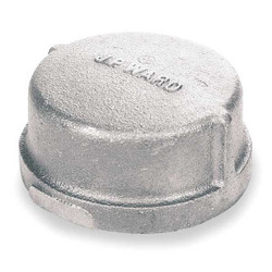 Sim Supply Round Cap, Malleable Iron, 2 1/2 in  2WJ67