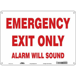 Condor Safety Sign,10 in x 14 in,Glow Vinyl 467R86