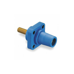 Hubbell Wiring Device-Kellems Recpt,Blue,Female,Threaded Stud,400 A HBLFRSBL