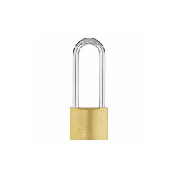 Sim Supply Keyed Padlock, 15/16 in,Rectangle,Yellow  48JR12