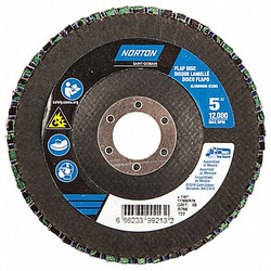 Norton Abrasives Fiber Disc,5 in Dia,7/8in Arbor,P60 Grit 66623399213